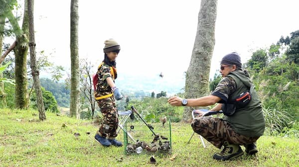 Melepasliarkan Burung-Burung di Gunung Puncak Bogor